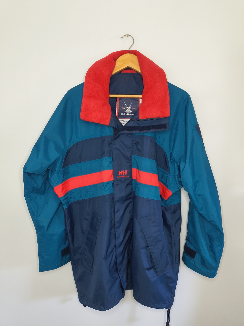 Helly Hansen K2 L-205 Color Block Ski Jacket Blue & Red Small (Fits XL)